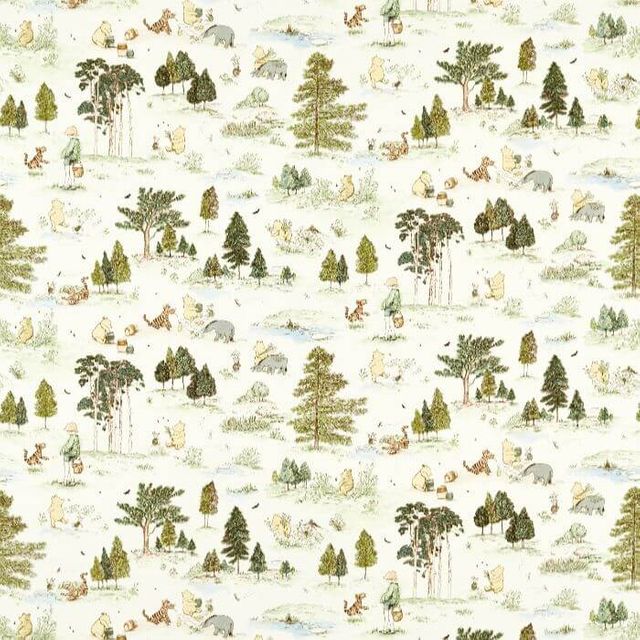 Sanderson Disney Home Winnie the Pooh Macaron Green