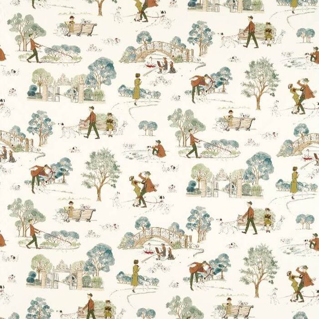 Sanderson  101 Dalmatians Breeze Blue Sample