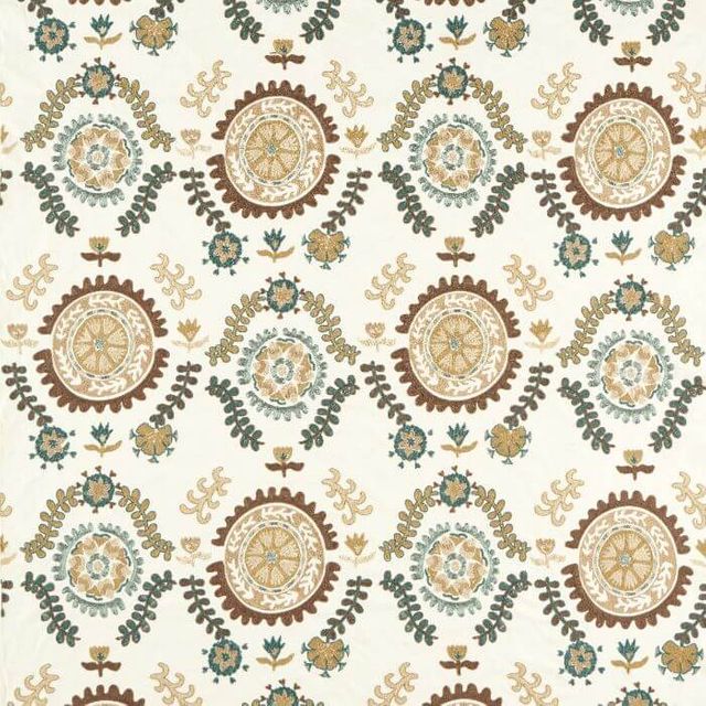 Sanderson Highgrove Annabels Suzani Embroidery Mineral/Gritstone