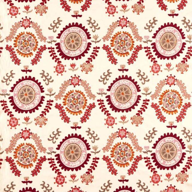 Sanderson Highgrove Annabels Suzani Embroidery Mulberry