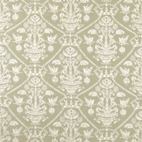 Highgrove Damask Silver Green