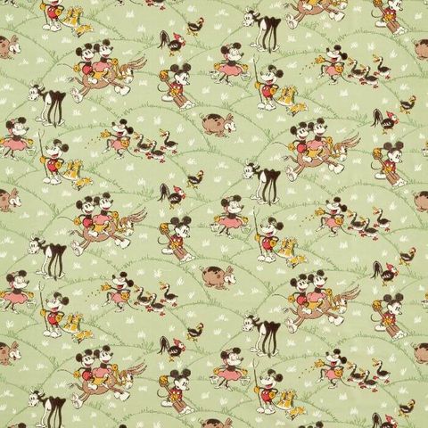 Mickey At the Farm Macaron Green Cushion