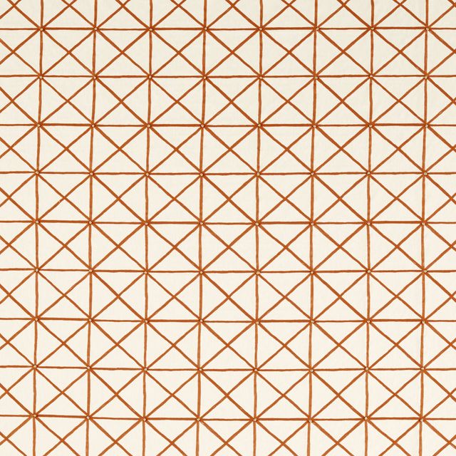 Harlequin Kasuri Fabrics Kado Frost/Paprika