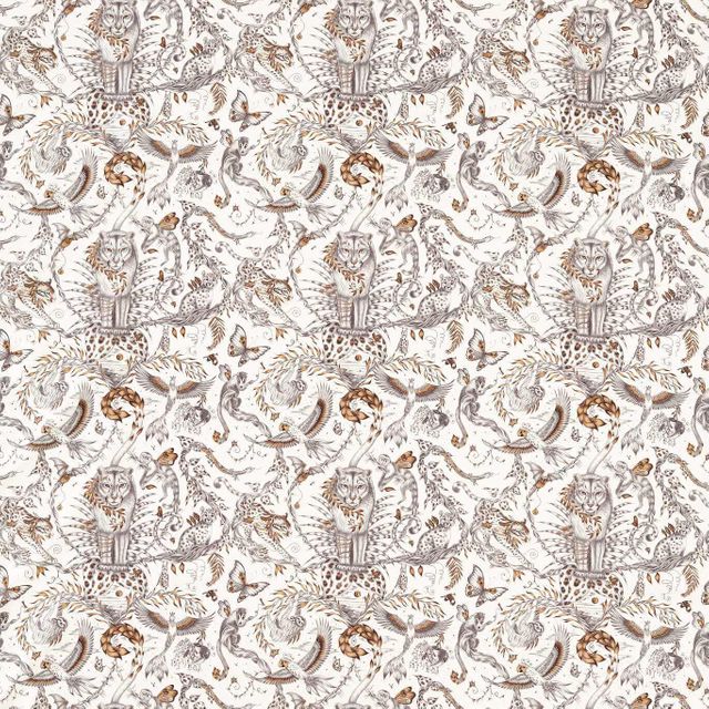 Clarke and Clarke Mythica Fabrics Bosque Dreams Bronze
