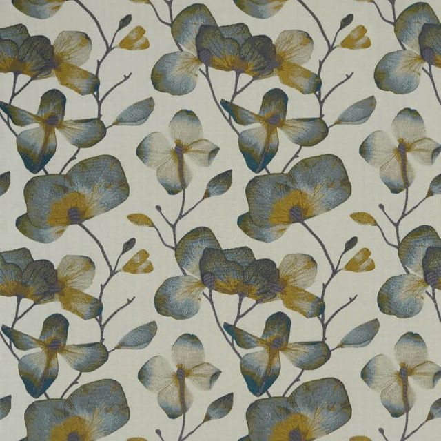 Harlequin Idyllic Fabrics Kienze Marine/Zest