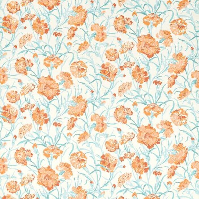 Harlequin Idyllic Fabrics Fleur de Joie Paprika/Aqua