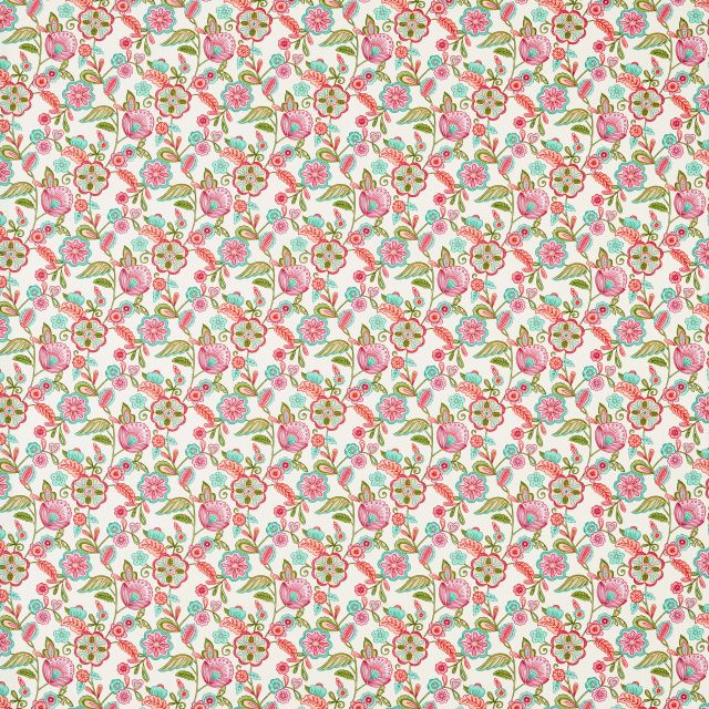 Clarke and Clarke Montage II Camellia Summer