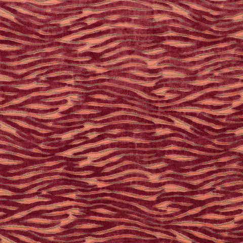 Wildstripe Coral Upholstery Fabric