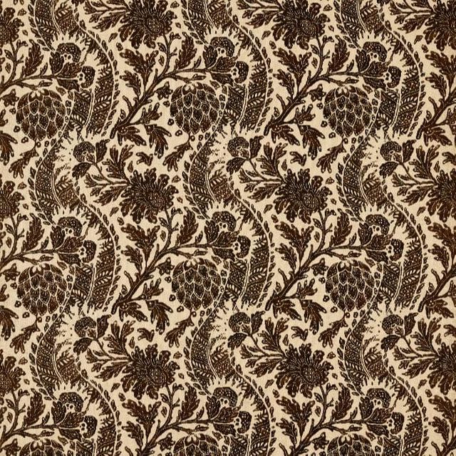 Zoffany Indienne Fabrics Cochin Vine Black