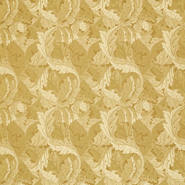 Clarke and Clarke William Morris Weaves Acanthus Jacquard Gold