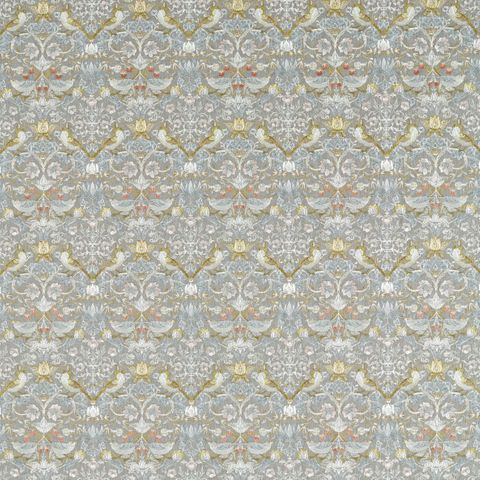 Strawberry Thief Embroidery Slate/Blush