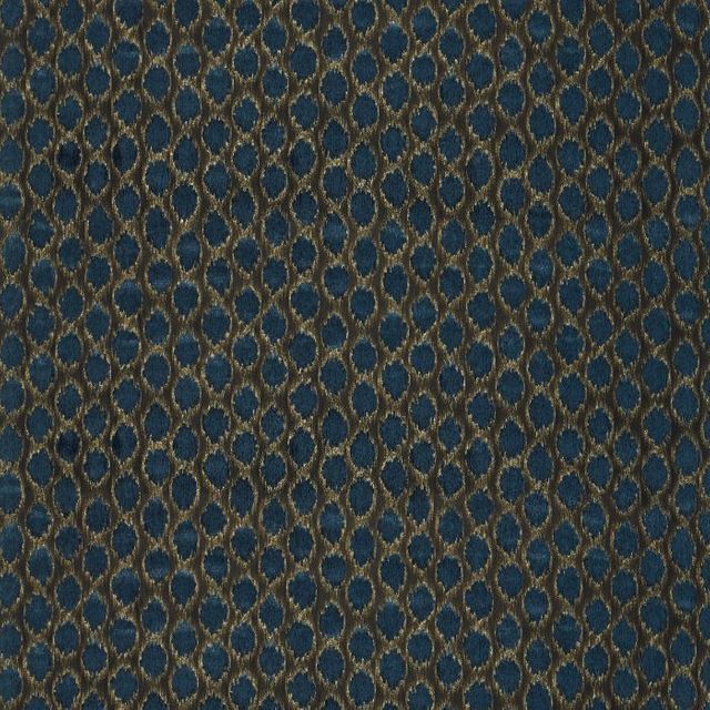 Zoffany Domino Velvets Ikat Spot Ink