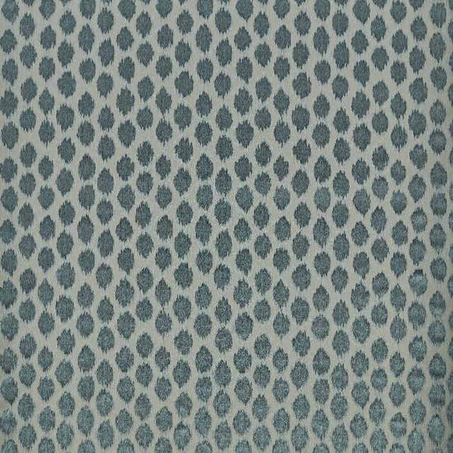 Zoffany Domino Velvets Ikat Spot Bluestone