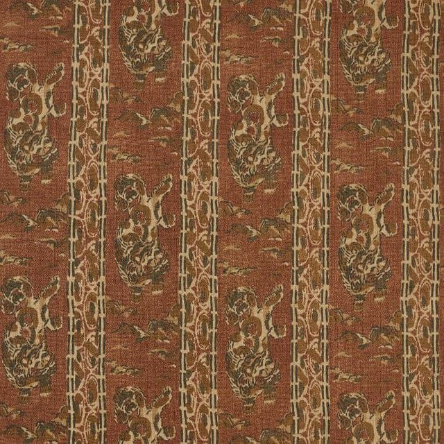 Zoffany Rare Textiles Tibetan Tiger Stripe Russet