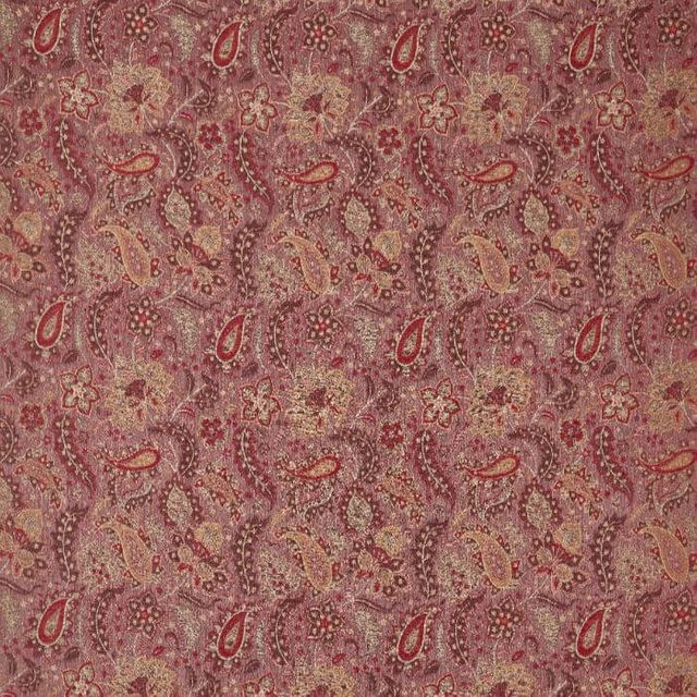 Zoffany Rare Textiles Caserta Paisley Pale Ruby