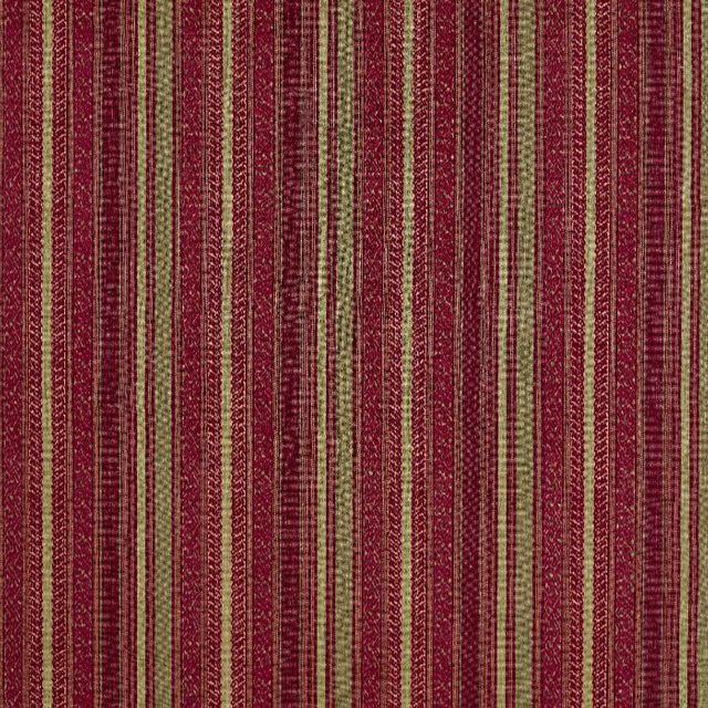 Zoffany Rare Textiles Andean Stripe Cochineal/Sage Upholstery Fabric