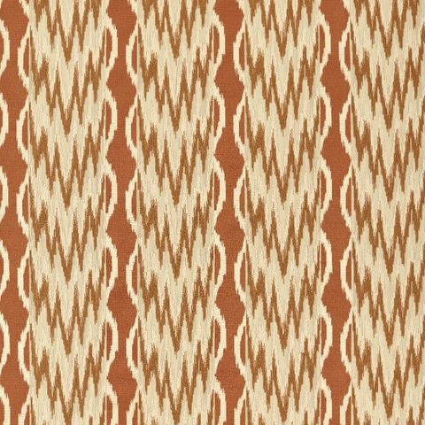 Embroidered Ikat Stripe Amber