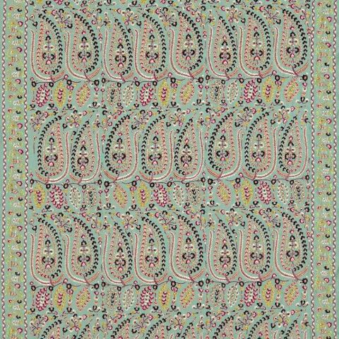 Zoffany Indienne Fabrics Jayshree Celadon/Multi Bed Runner