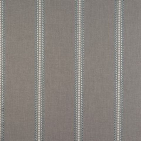 Bromley Stripe Duckegg Voile Fabric