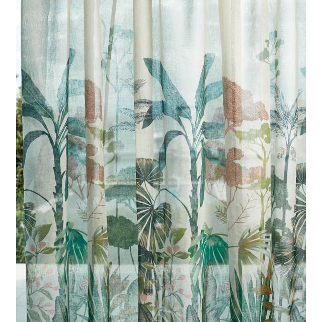 Harlequin Sheers 1 Floreana Bleached Coral Succulent Made To Measure Voile