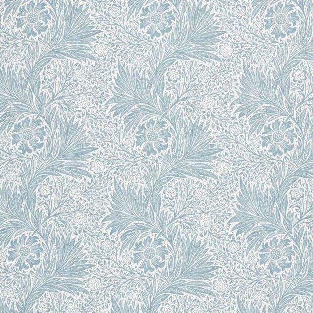 William Morris Simply Wide Width Pure Marigold Sheer Soft Blue
