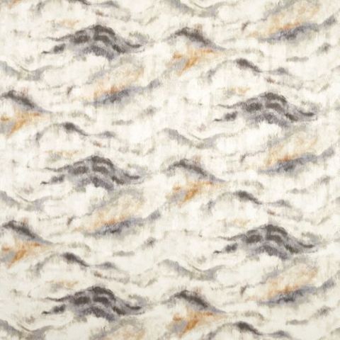 Clarke and Clarke Elements Fabric Earthscape Print Antique Made To Measure Curtain