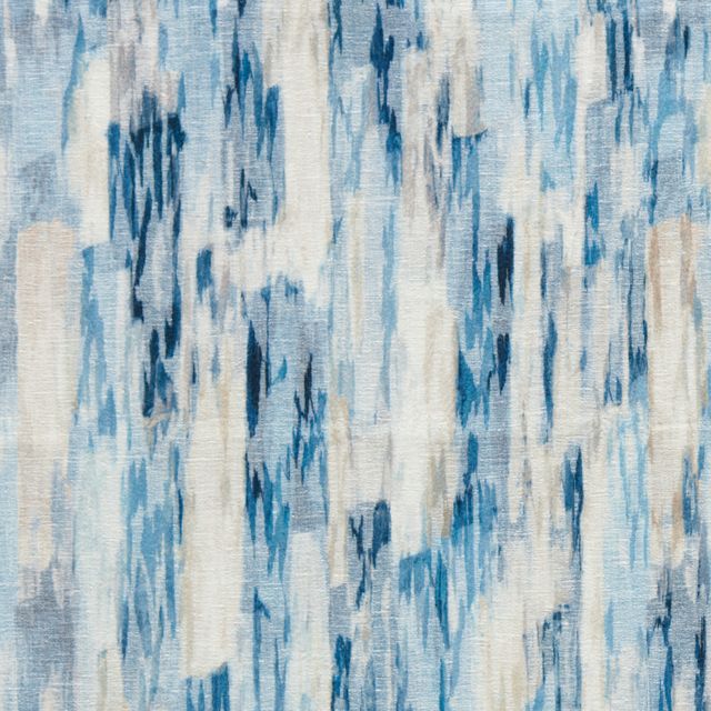 Clarke and Clarke Elements Fabric Cityscape Print Denim