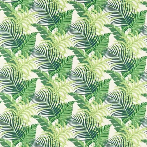 Curios Fabric Manila Green/Ivory