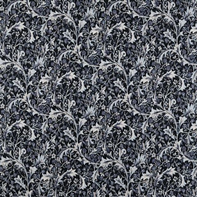 William Morris The Unfinished Works Handcrafted Clover & Vine Weave Indigo