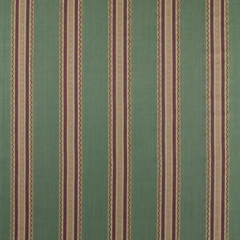 William Morris The Unfinished Works Stripes Pimlico Stripe Teal/Mulberry Made To Measure Roman Blind
