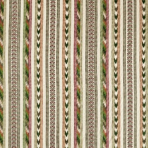 Bloomsbury Stripe Forest/Madder