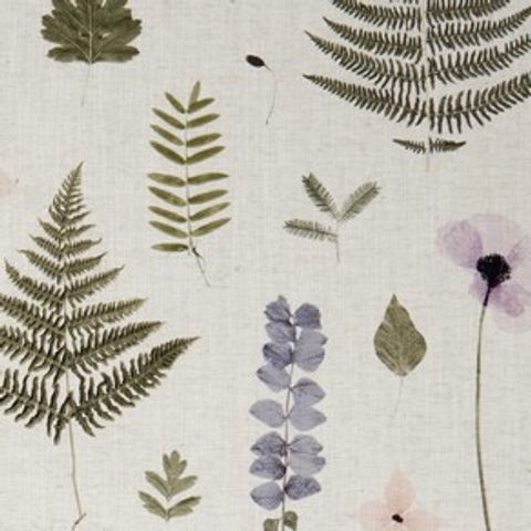 Herbarium Blush/Natural Upholstery Fabric