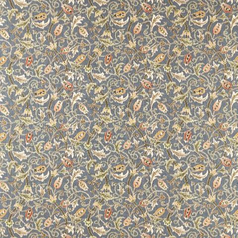 Scrolling Tulip Slate/Apricot