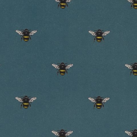 Abeja Teal Upholstery Fabric