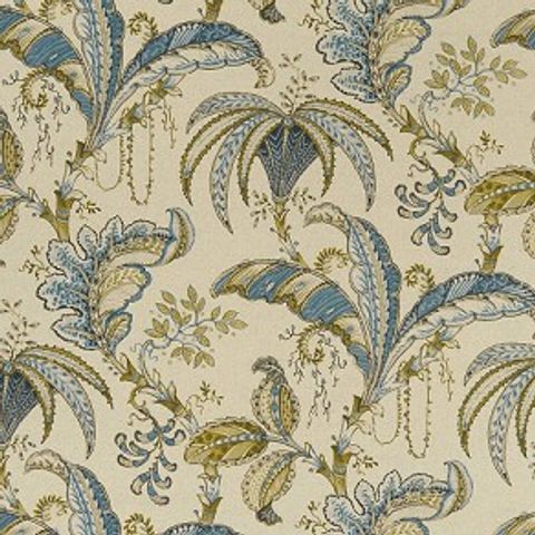 Ophelia Teal/Spice Upholstery Fabric