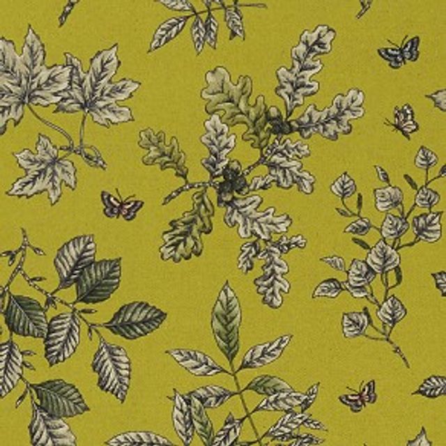 Clarke and Clarke Eden Hortus Chartreuse