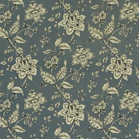 Palampore Denim Upholstery Fabric