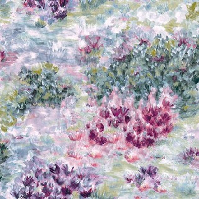 Clarke and Clarke Avalon Fiore Slate/Amethyst
