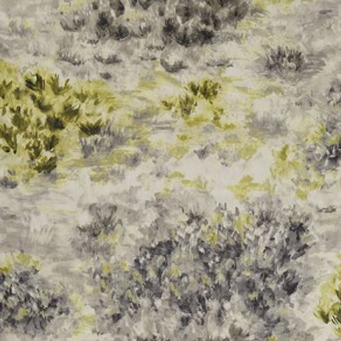 Fiore Charcoal/Chartreuse Upholstery Fabric