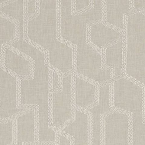 Labyrinth Linen Voile Fabric