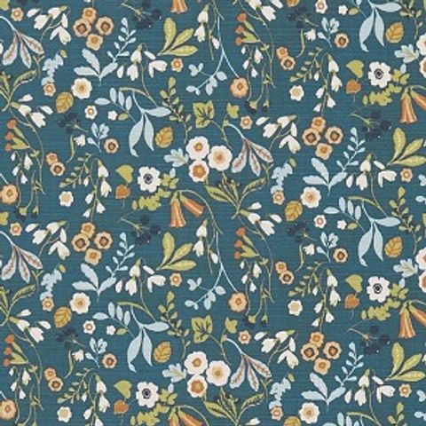 Ashbee Denim/Spice Upholstery Fabric