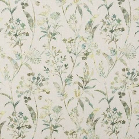 Bilbury Teal Voile Fabric