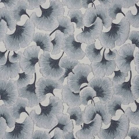 Gingko Ocean Voile Fabric