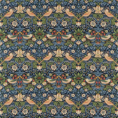 Strawberry Thief Indigo/Mineral WM Upholstery Fabric