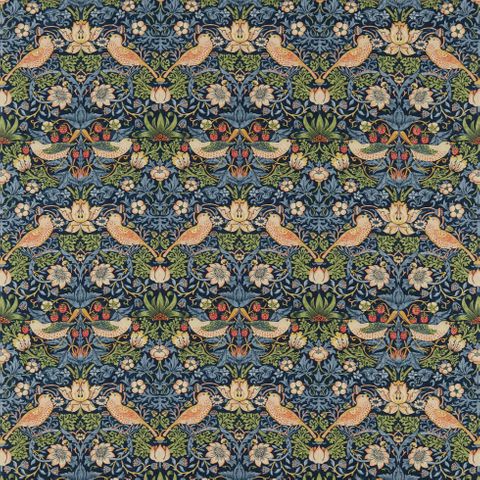 Strawberry Thief Indigo/Mineral WM Upholstery Fabric