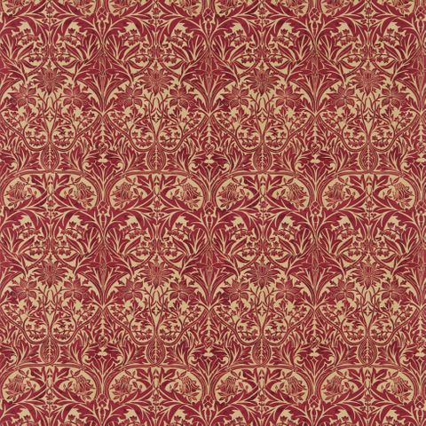 Bluebell Claret/Gold Upholstery Fabric