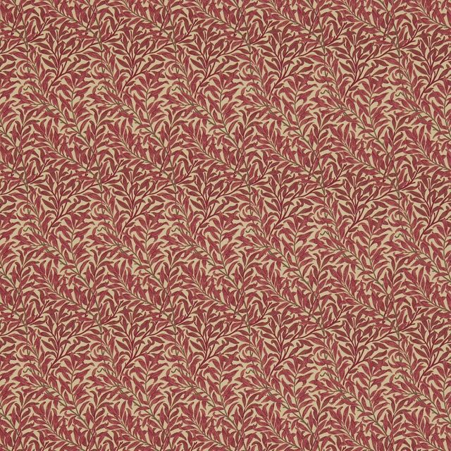 William Morris Archive Weaves Willow Bough Crimson/Manilla