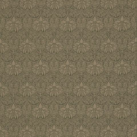 Crown Imperial Moss/Biscuit Upholstery Fabric
