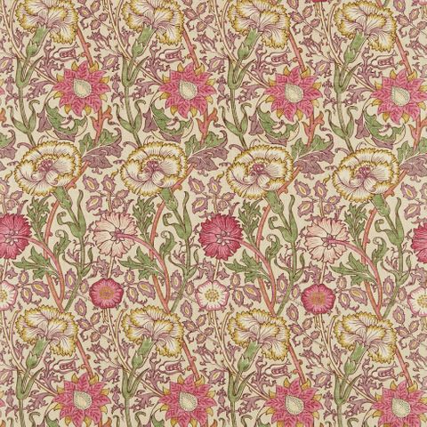 Pink & Rose Manilla/Wine Voile Fabric