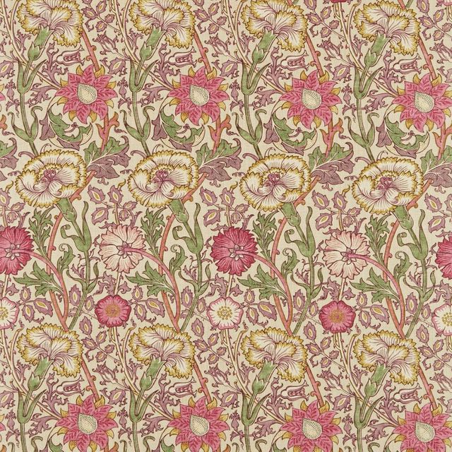 William Morris Archive II Prints Pink & Rose Manilla/Wine